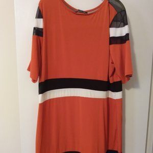 Plus Striped Sheath Dress  22/24 W  Brand New.